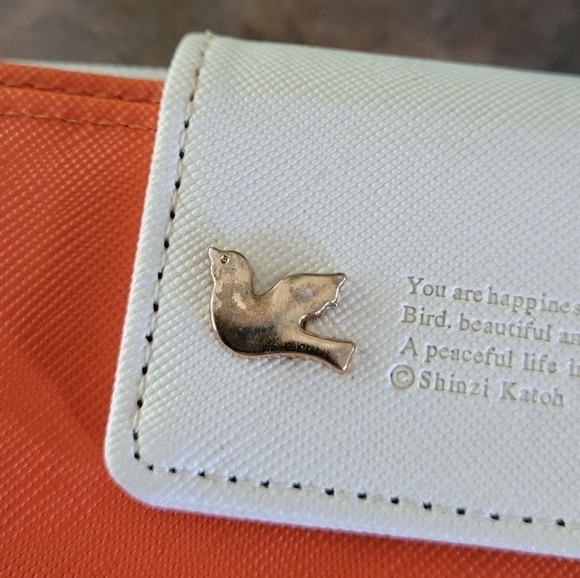 SHINZI KATOH DESIGN 'Cheer Up' Long Wallet, Two Tone, Full Zip and Snap Closure - Picture 15 of 16